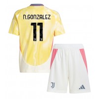 Dres Juventus Nicolas Gonzalez #11 Preč pre deti 2024-25 Krátky Rukáv (+ trenírky)